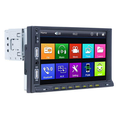 7 Touche screen van de Auto Stereo Dubbele USB HD van de duim het Enige DIN MP5 Speler met de Knopen van de Bodemrij